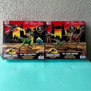 Jurassic Park '93 Classic Dr. Alan Grant & Dr. Ian Malcolm Packs NIB 2 sets